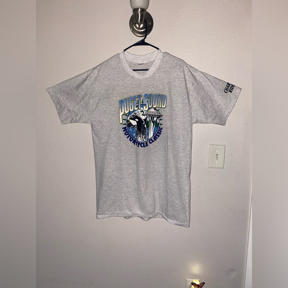Vintage Puget Sound Motorcycle Classic T-Shirt – Made in USA – XL